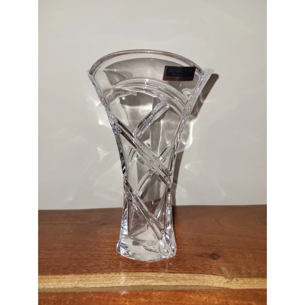 WaterFord Crystal Marquis Vase 7” Germany Lead Trillium Vintage Stamped EUC *